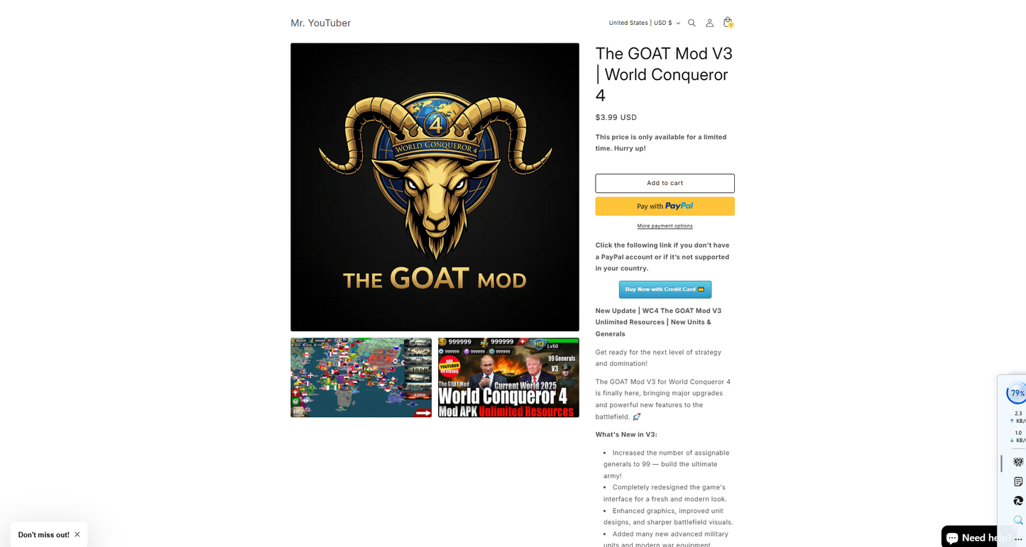 Buy Once, Get All Mods