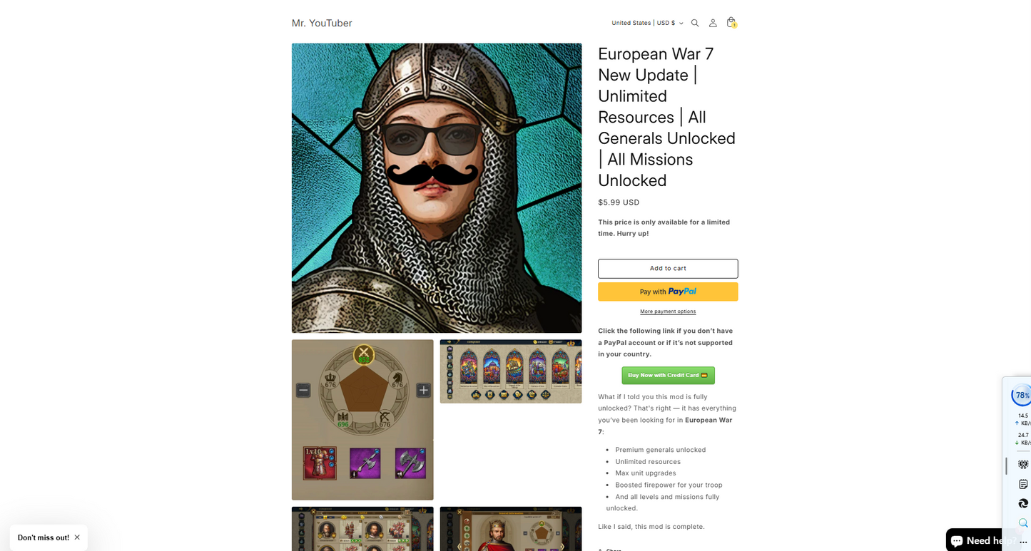 Buy Once, Get All Mods