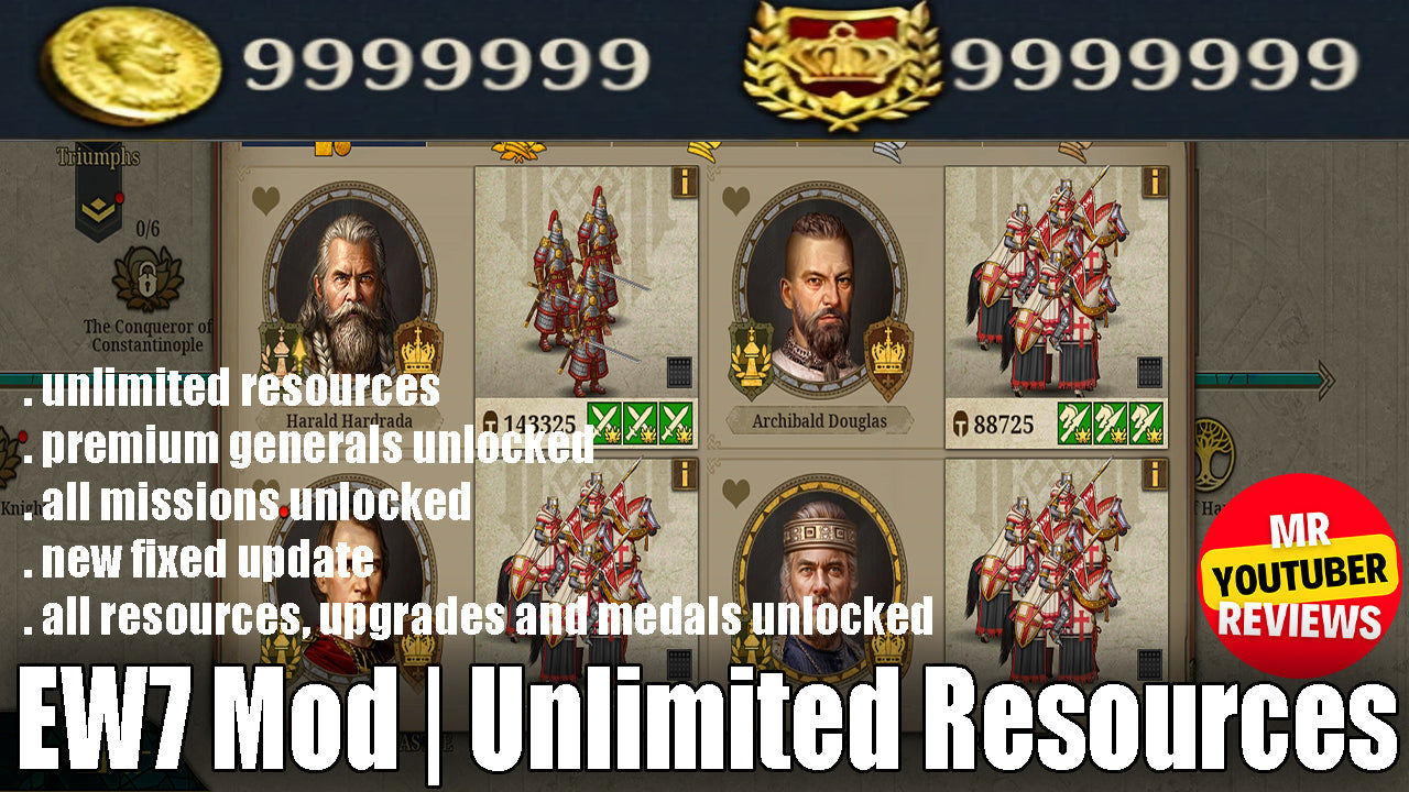European War 7 New Update | Unlimited Resources | All Generals Unlocked | All Missions Unlocked