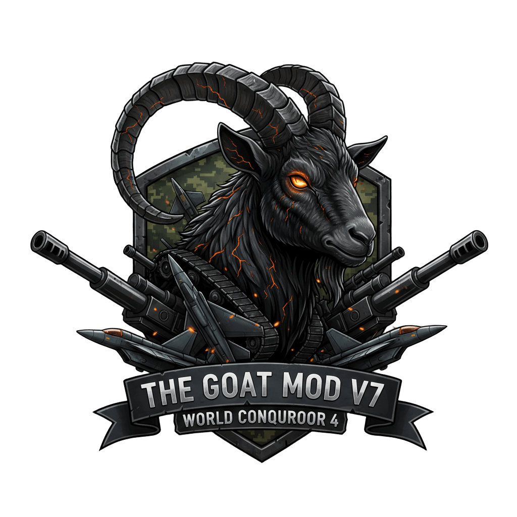The GOAT Mod V7 Premium | World Conqueror 4 Current World Mod 2025 | Unlimited Resources